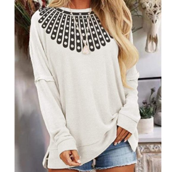 Nwt Slouchy Ruth Bader Ginsburg Collar 